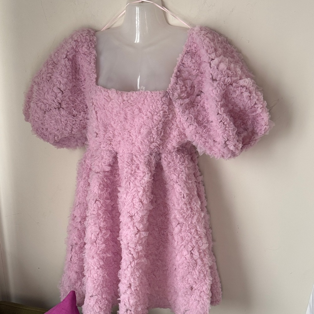 Endless Rose Textured Pink Mini Dress